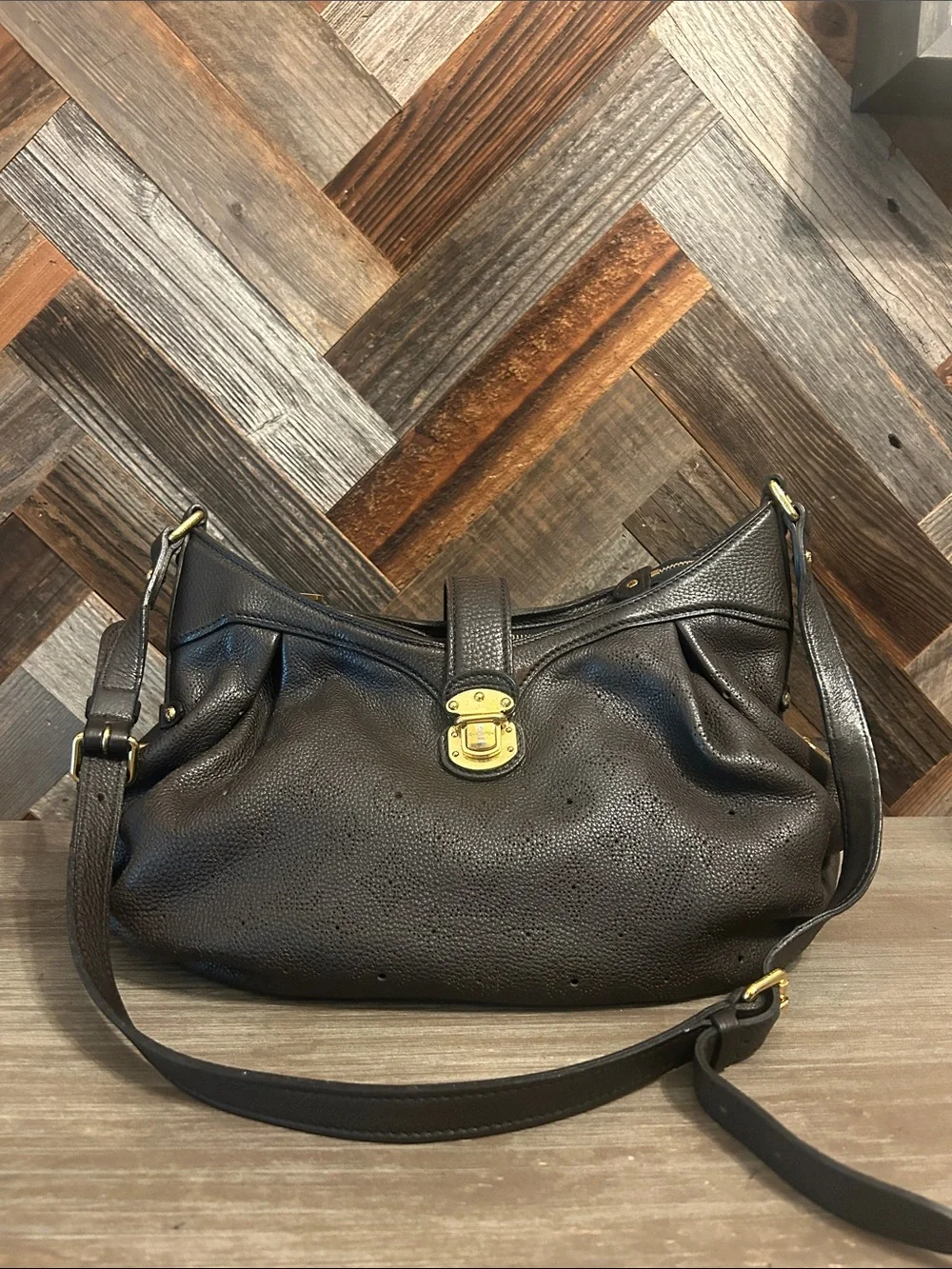 Louis Vuitton Monogram Mahina XS Hobo Bag